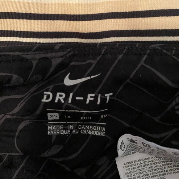 Nike Dri Fit Gray and Black Tights XS - Picture 2 of 2